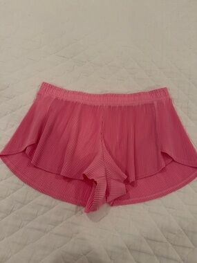 all in motion Pink Layered Ruffle Lounge Shorts